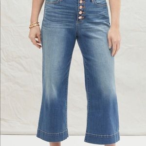 A.n.a High Rise Wide Leg Crop Jeans sz 12